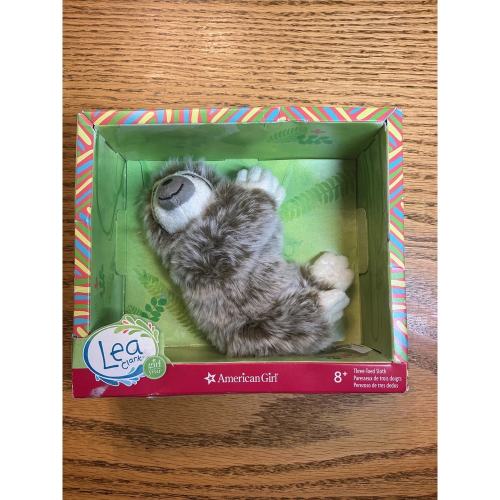 American Girl Lea Clark Girl of the Year Three-Toed Sloth Plush Pet with Box